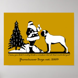 Red nosed Parchauser Poster
