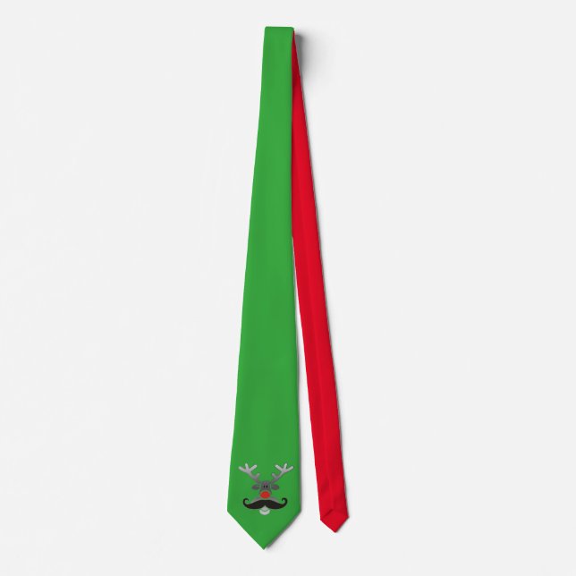 Red Nosed Rudolph with Moustache + your idea Tie (Front)