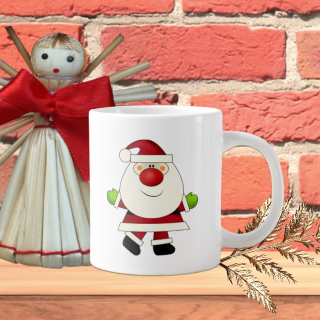 Red Nosed Santa Large Coffee Mug (Creator Uploaded)