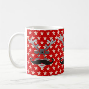 Red Nosed with Moustache Coffee Mug