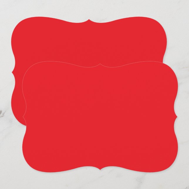 Red Note Card | Bold Custom Stationery Design (Front/Back)