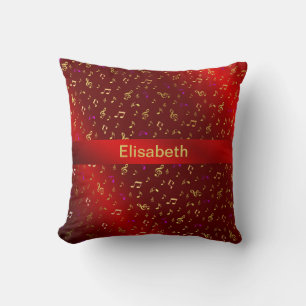 red,note, musical, melody, music, sound, sign, thr cushion