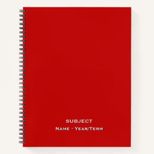 red notebook