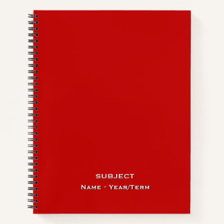red notebook