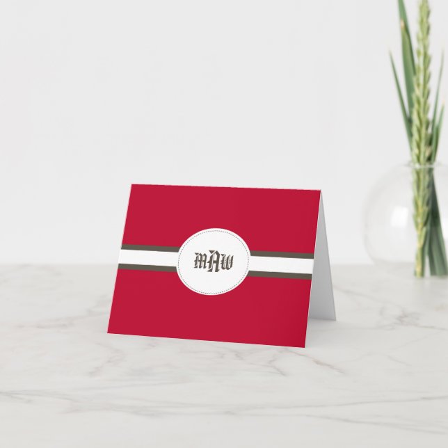 Red Notecard (Folded) (Front)