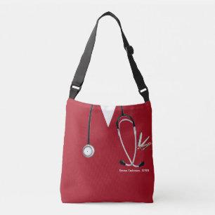 red nurse purse crossbody bag