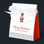 Red Nutcracker Christmas Holiday  Favour Box<br><div class="desc">A cute Christmas party favour box. An customise it with your holiday greeting and name. Designed for you by Blackberry Boulevard.</div>