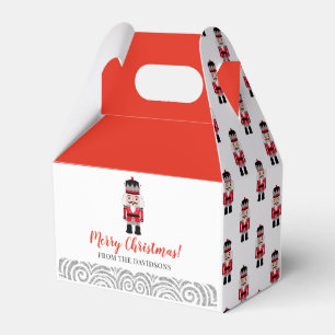 Red Nutcracker Christmas Holiday Favour Box