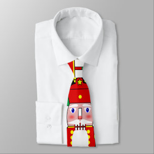 Red Nutcracker Soldier Christmas Tie