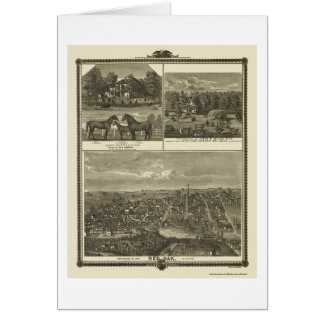 Red Oak, IA Panoramic Map - 1875