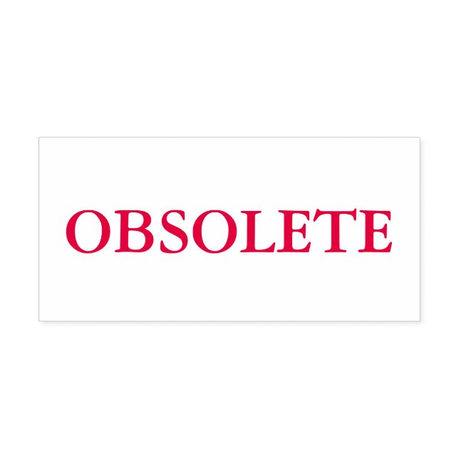 Red Obsolete Self-inking Stamp (Design)