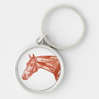 Red Ochre Hunter Horse Keychain