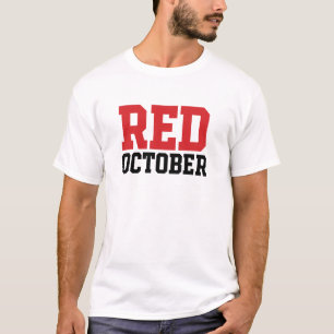 Red October Baseball Postseason Fan T-Shirt 2