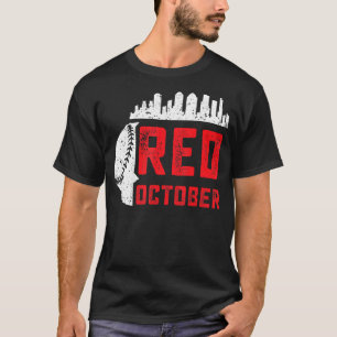 Red October Philly Philadelphia Baseball Retro Sky T-Shirt