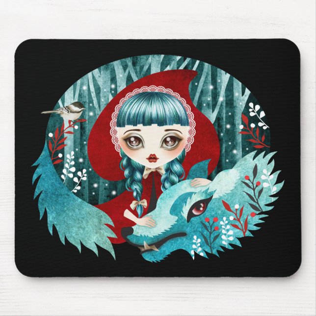 Red of the Woods Mouse Pad (Front)