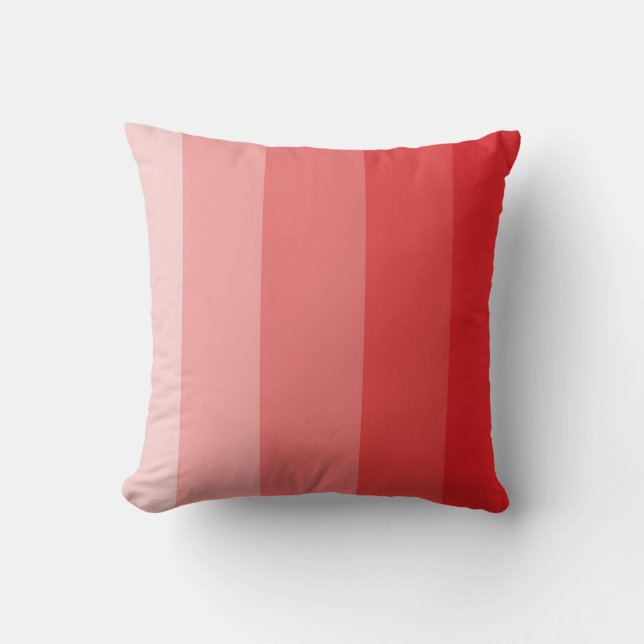 Red Ombre Stripe Cushion (Front)