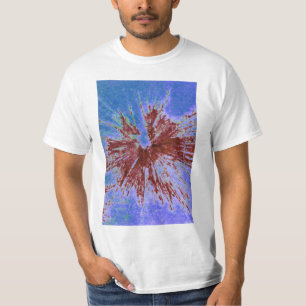Red on Purple and Blue Paintball T-Shirt