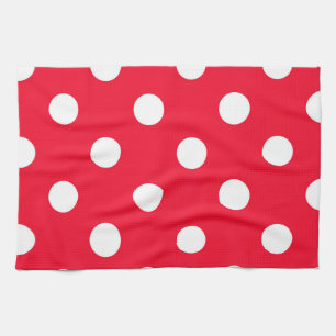 Red on Snow Tea Towel