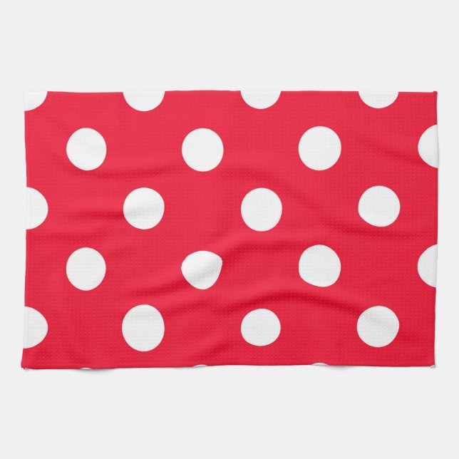 Red on Snow Tea Towel (Horizontal)