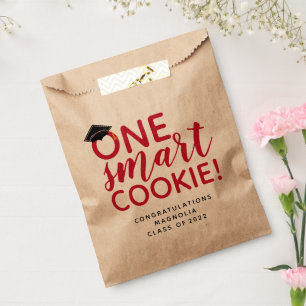 Red One Smart Cookie Graduation Favour Bag