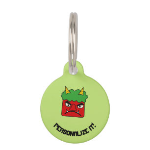 Red Oni Pet Tag