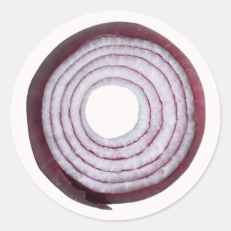 Red Onion layers - real Purple onion Classic Round Sticker