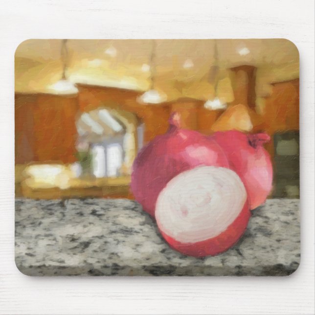 Red Onions Mouse Pad (Front)