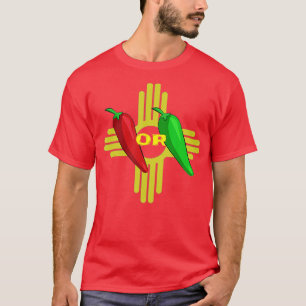 Red or Green Chile Hatch New Mexico Zia   1  T-Shirt