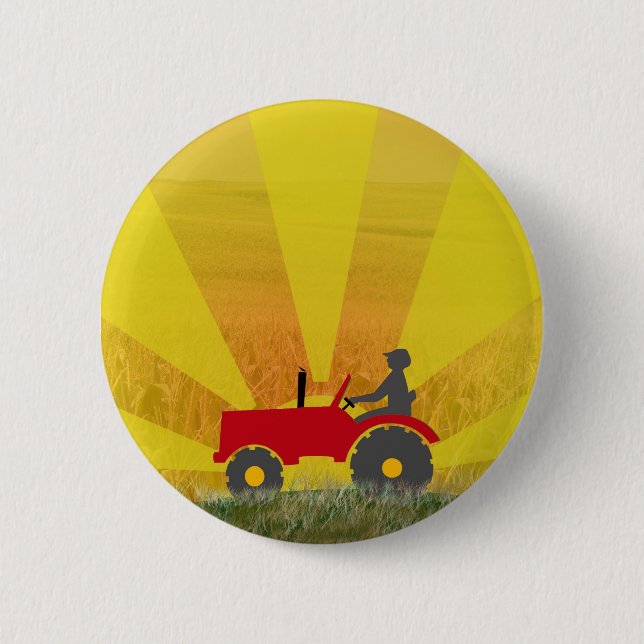 Red or Green Tractor Button (Front)