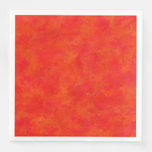 Red Orange Abstract Pattern Napkin