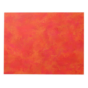 Red Orange Abstract Pattern Notepad