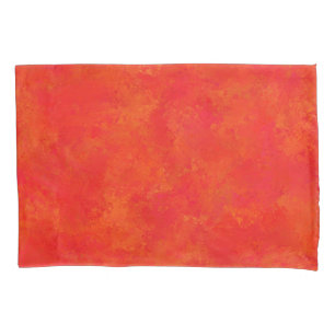 Red Orange Abstract Pattern Pillowcase