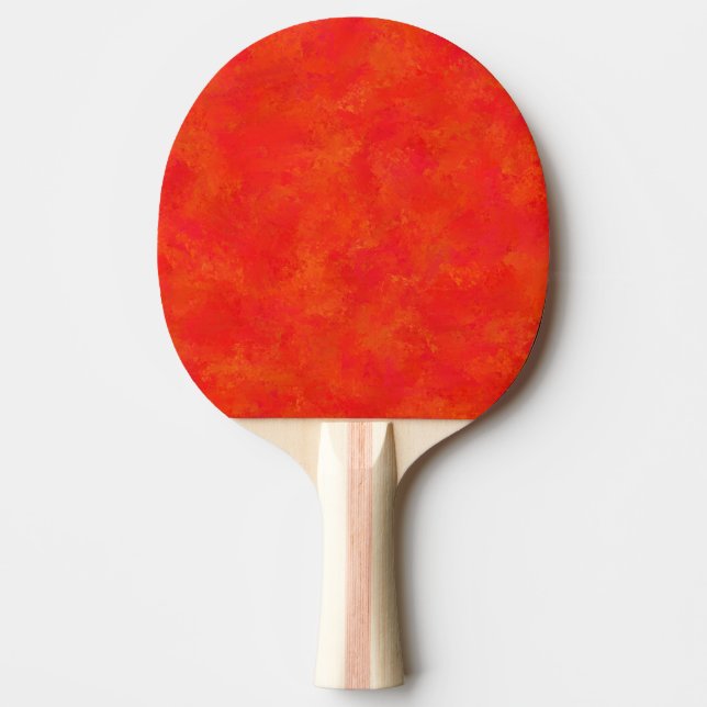 Red Orange Abstract Pattern Ping Pong Paddle (Front)
