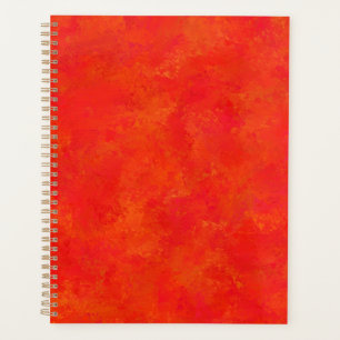 Red Orange Abstract Pattern Planner
