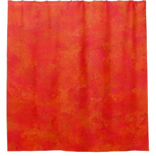Red Orange Abstract Pattern Shower Curtain