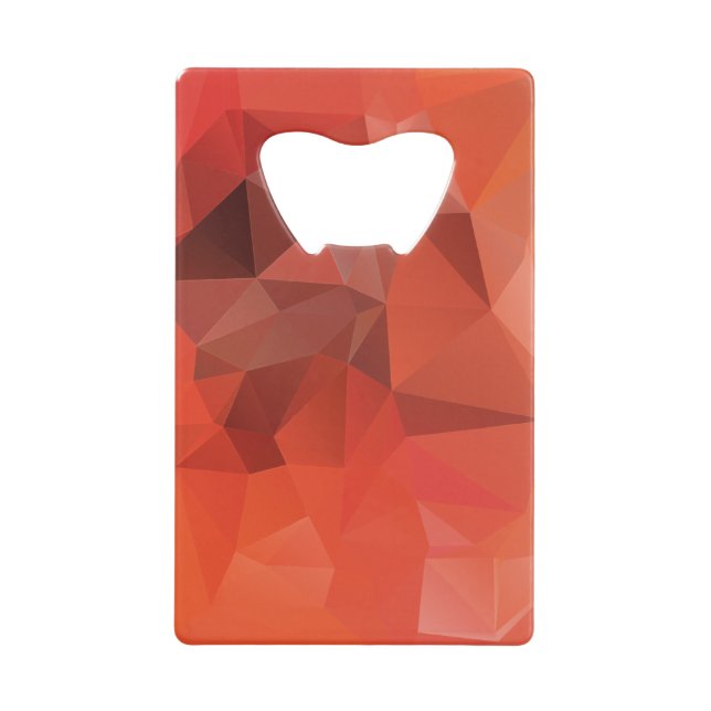 Red Orange Abstract Pyramid Art (Front)