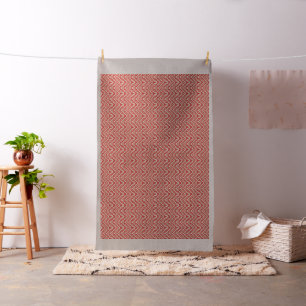 Red, orange, and pink textured patterns and motifs fabric