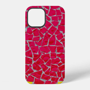 Red, orange, and yellow artwork iPhone 12 case