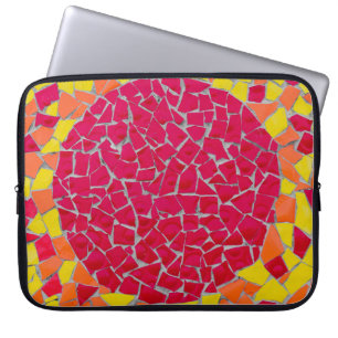Red, orange, and yellow artwork laptop sleeve
