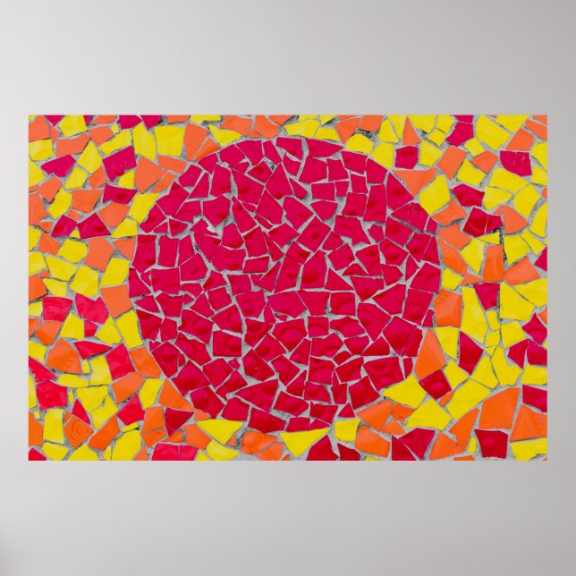 Red, orange, and yellow artwork poster (Front)