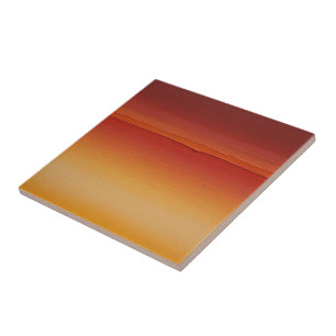 red orange and yellow brushstrokes gradient ceramic tile