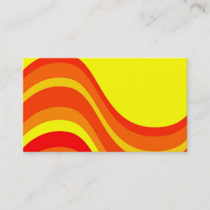 Red Orange and Yellow Business card