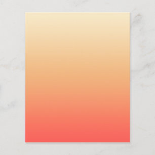 Red orange and yellow gradient flyer