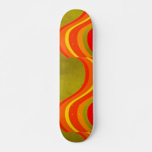 Red Orange and Yellow Skateboard