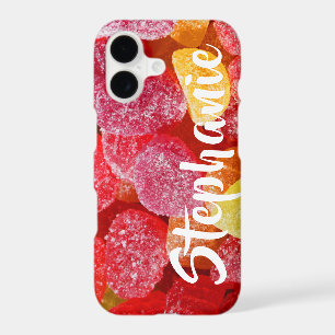 Red Orange Candies Personalised iPhone XR XS MAX