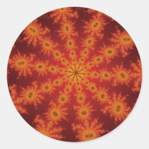 Red Orange Decasteer Stickers