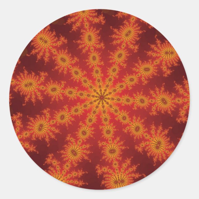 Red Orange Decasteer Stickers (Front)