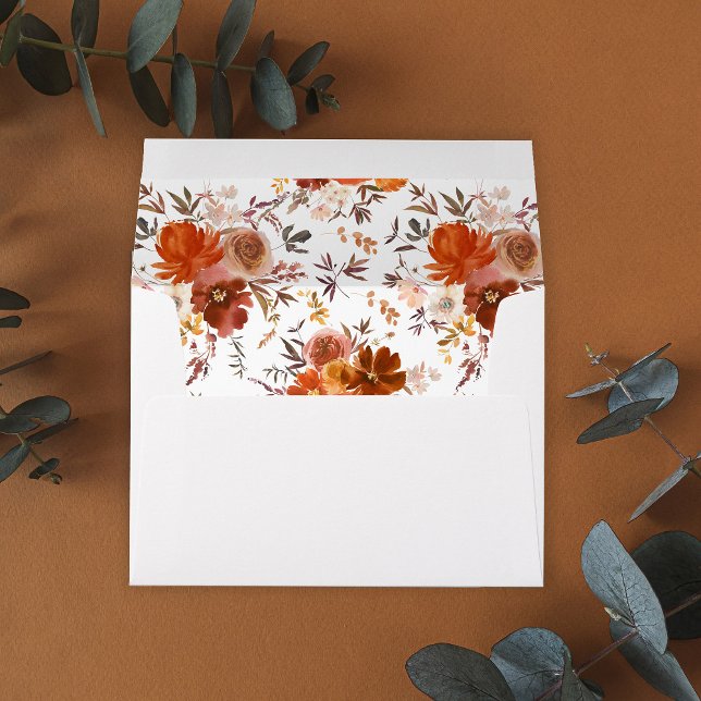 Red & Orange Fall Floral Envelope 2 (Creator Uploaded)