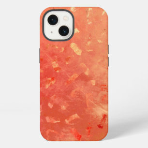 Red & Orange Faux Gold Glitter Texture iPhone 13 Case
