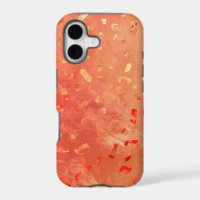 Red Orange Gold Glitter